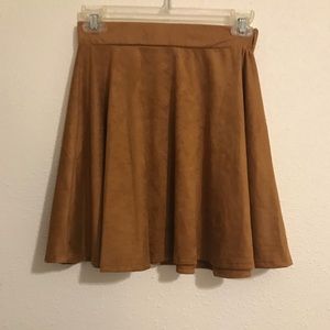 Gold skater skirt
